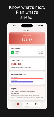SubTrack'd Screenshot 1 of 8