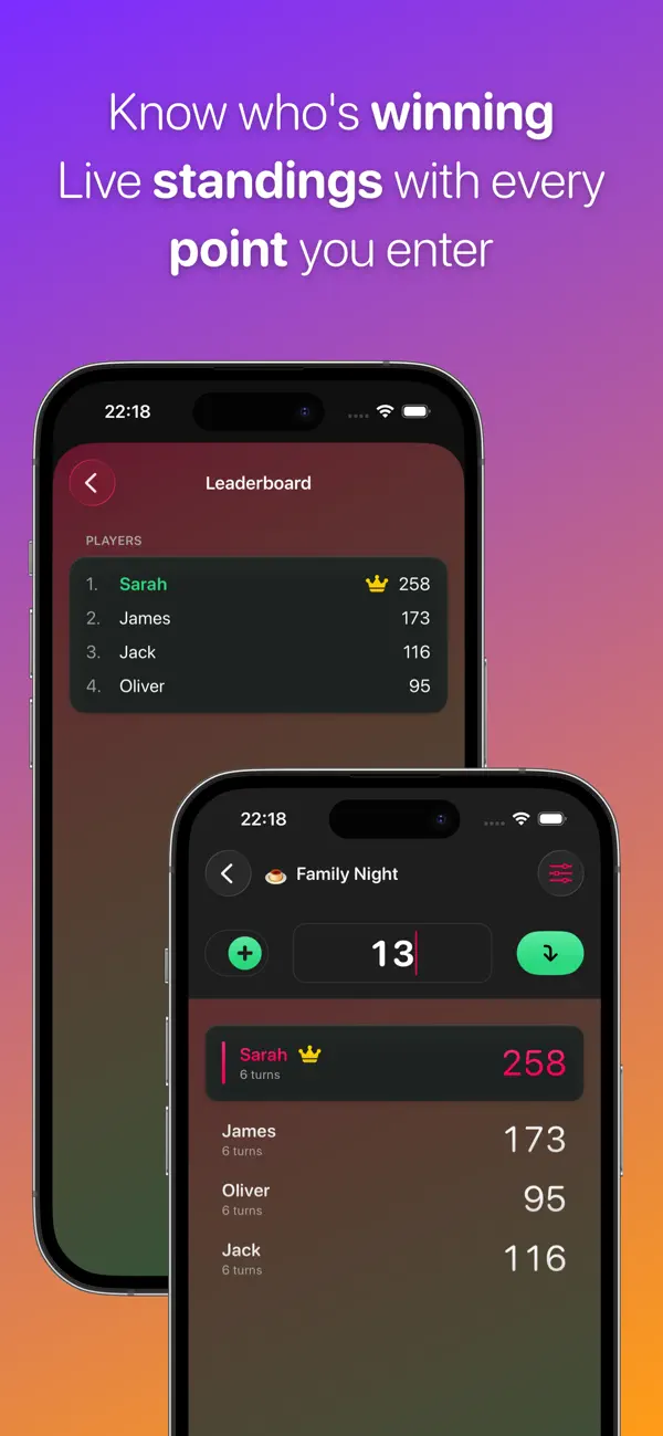 Screenshot #3 pour Points Tracker: Score Keeper