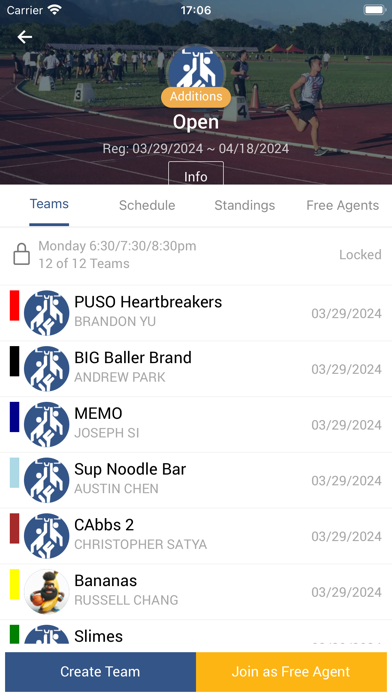 UCI IM Sports Screenshot
