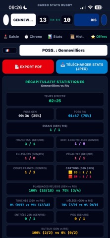 Carbo Stats Rugby screenshot 2