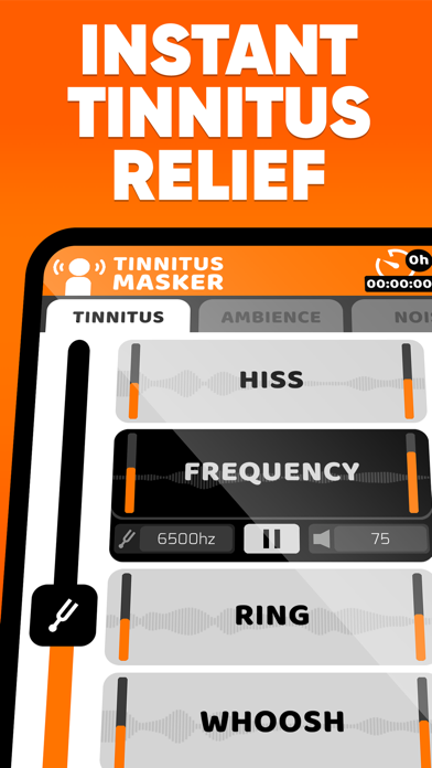 Tinnitus Masker Relief Sounds Screenshot