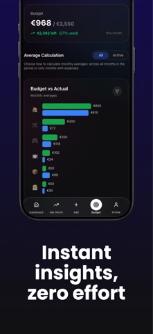 Tacker - Finance Manager iPhone screenshot