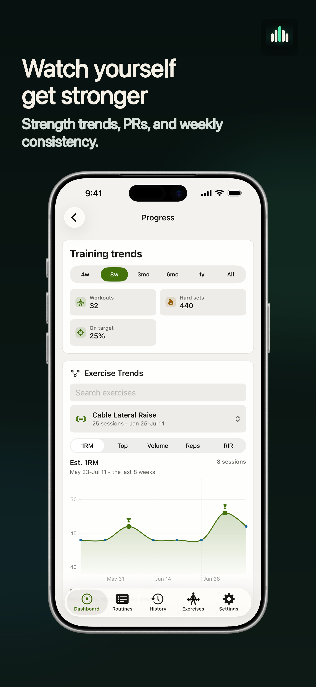 RIRLift: Hypertrophy Log screenshot 7