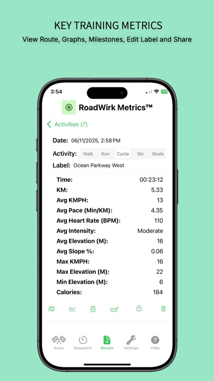RoadWirk Metrics™  Fitness App screenshot-6