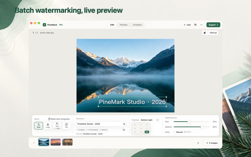 PineMark screenshot 1