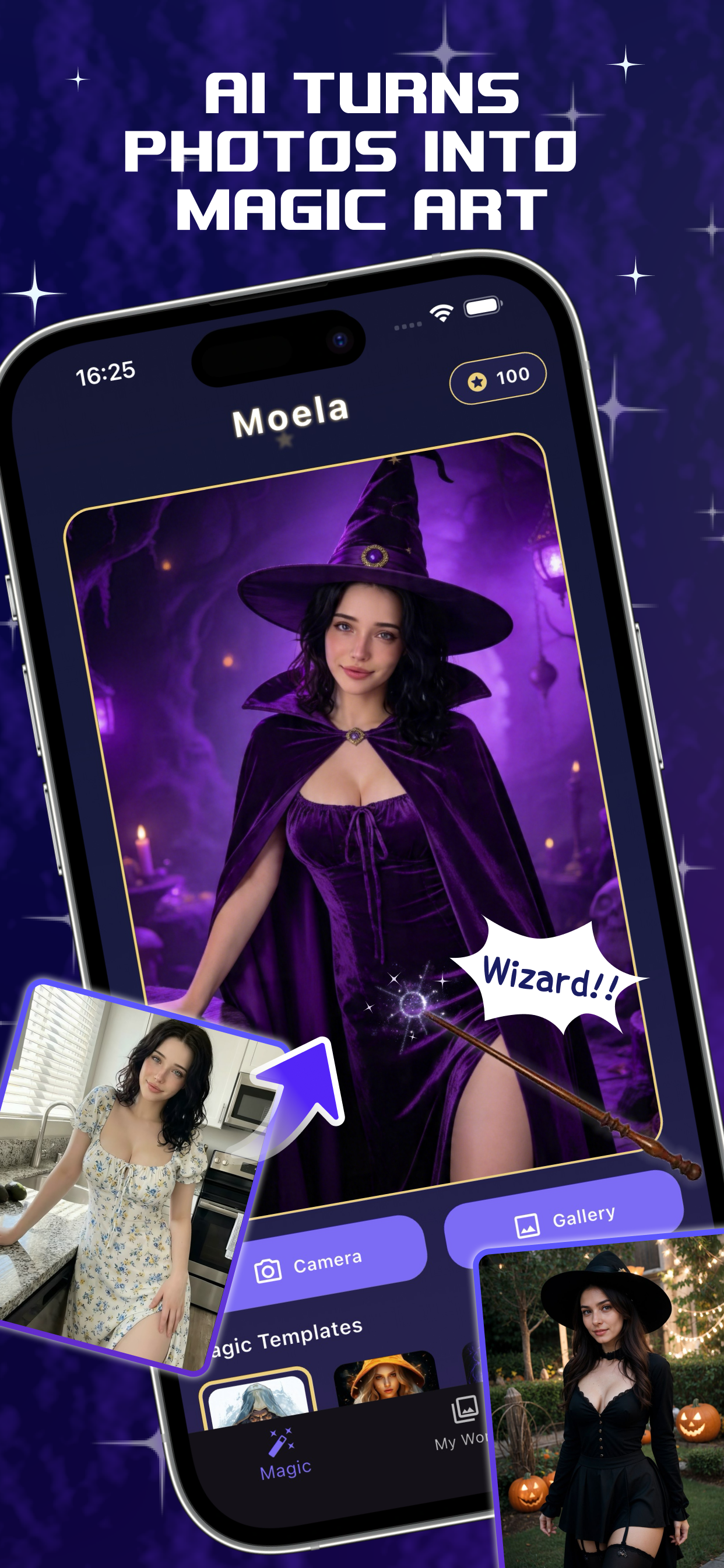 Moela - AI Wizard Portrait