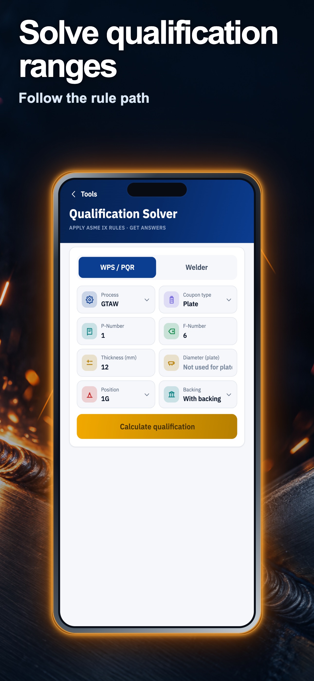 Screenshot 2 of ASME IX Welding Pro