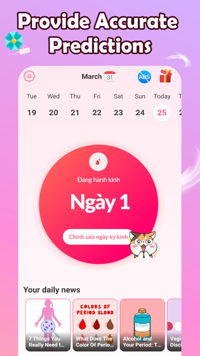 Lia Period Tracker & Pregnancy Screenshot