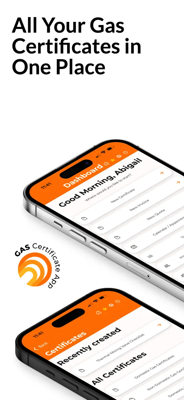 Screenshot #1 pour Gas Certificate App