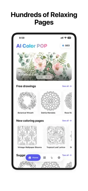 AI Color POP: Coloring Pages screenshot 1