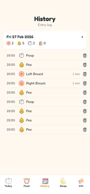 Caccalendario - Baby Tracker screenshot 4