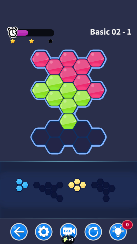 #1. Hexa Block puzzle match game (iOS) By: Nirmita Entertainment