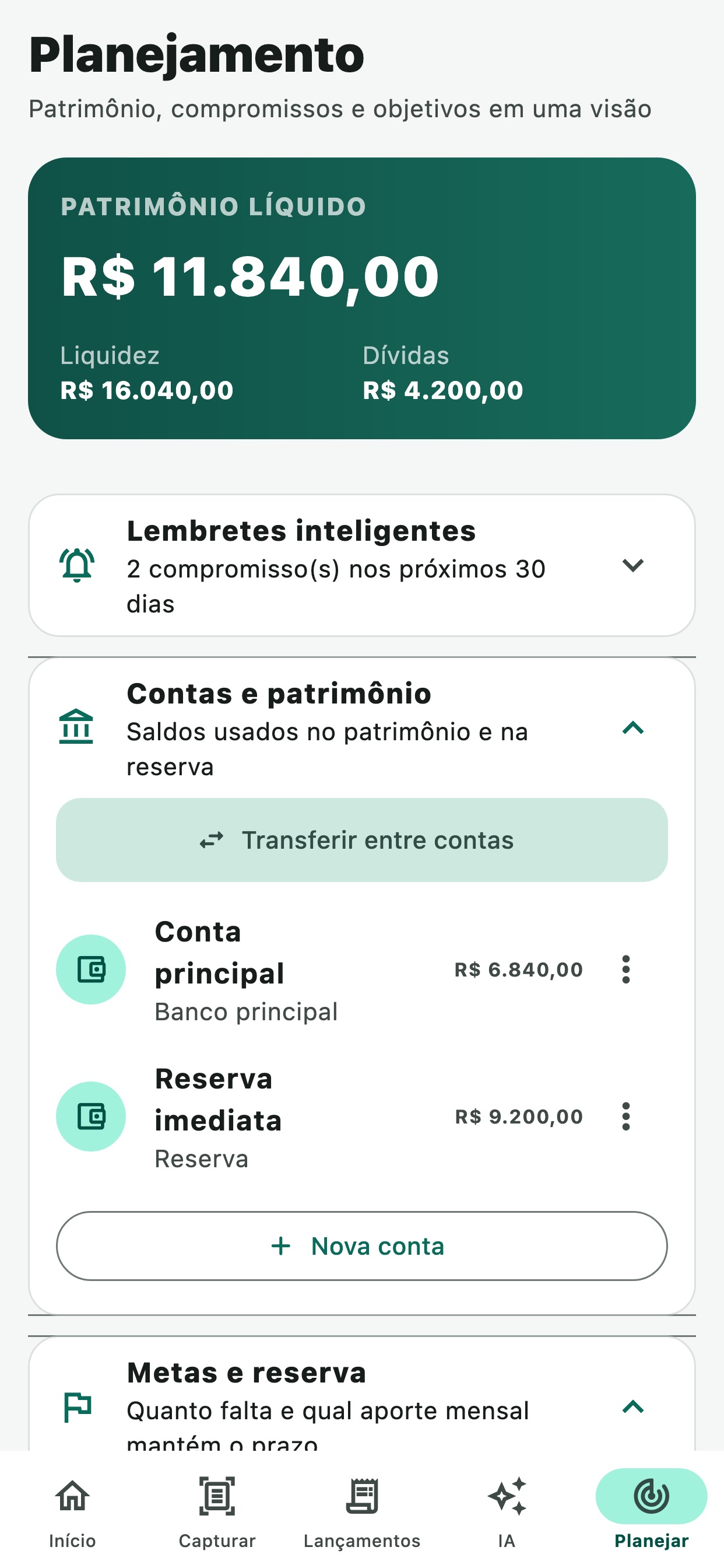 Screenshot 1 of Meu Dinheiro AI