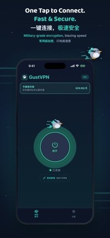 GustVPN iPhone screenshot 1
