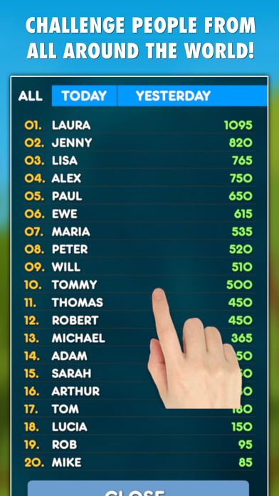 Present Tenses Grammar Test Screenshot