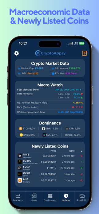 CryptoAppsy: BTC, Coin Tracker Screenshot 5 of 8