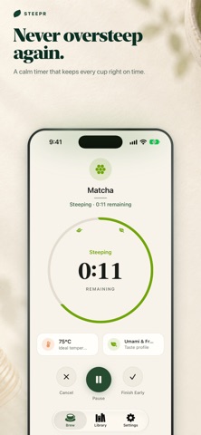 Steepr: Tea Timer & Brew Guide Screenshot 1 of 8