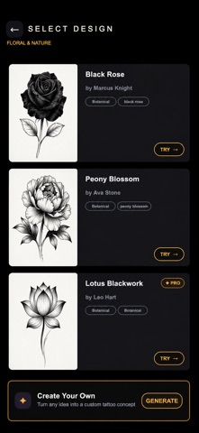 AI Tattoo Try On : InkView iPhone screenshot