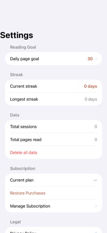 Pagecount: Book Reading Log screenshot