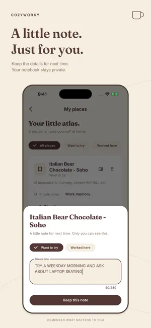 CozyWorky: Cafes & Work Spots screenshot 3