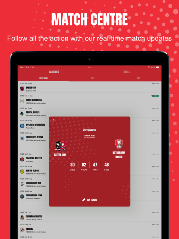 Rotherham United FC iPad screenshot 6 - Sports app