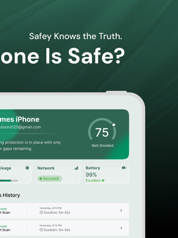 Safey: Security & Phone Guard! iPad screenshot