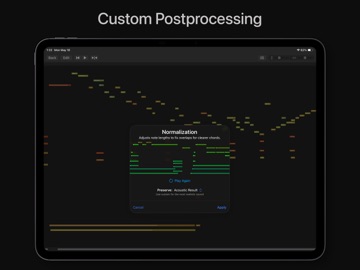 Piano Transcriptionist iPad screenshot