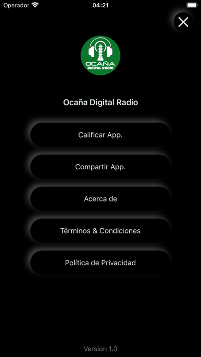 Ocana Digital Radio Screenshot