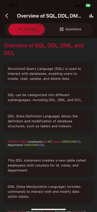 SQL In Easy Screenshot 2 of 5