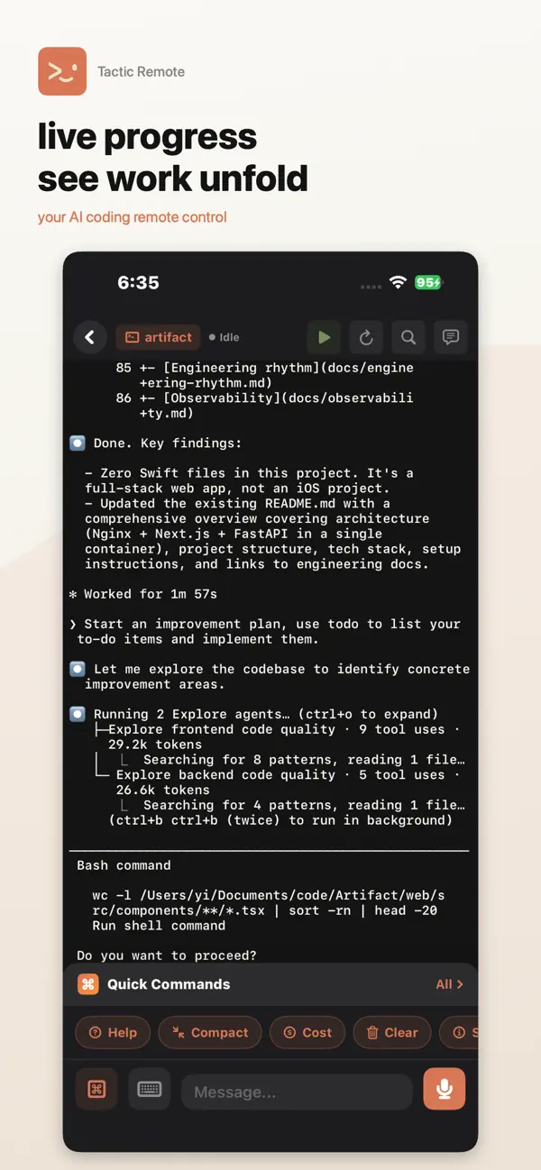 #5. Tactic Remote: AI Coding (iOS) Ved: Shanghai TacticSpace Technology Co., Ltd.