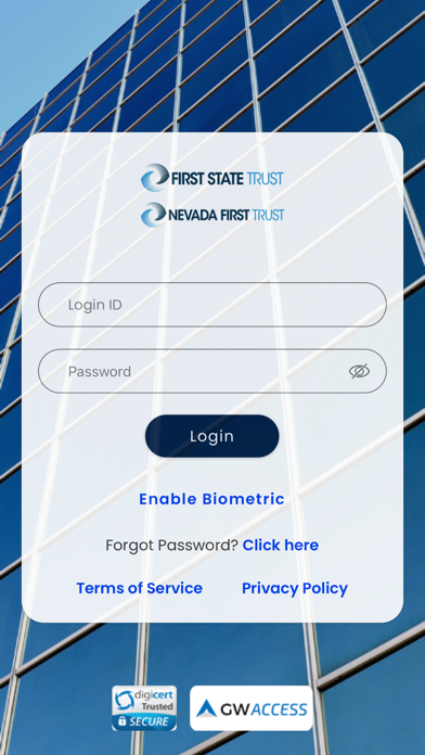 First State Trust Company Screenshot