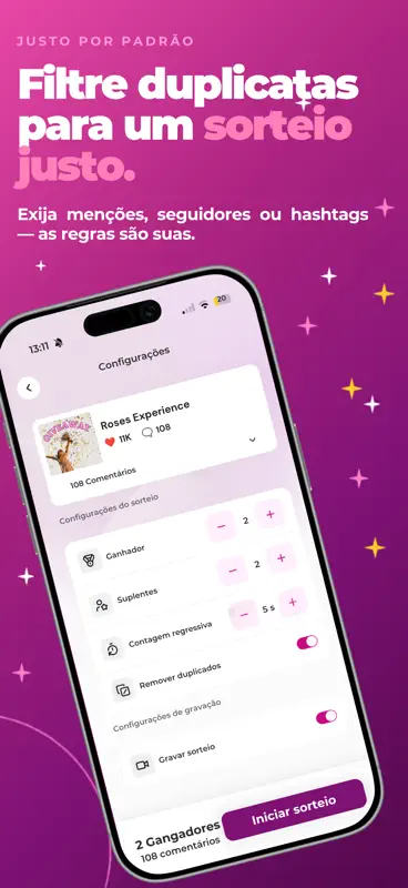 AppSorteos: Sorteio Instagram screenshot 4 of 6
