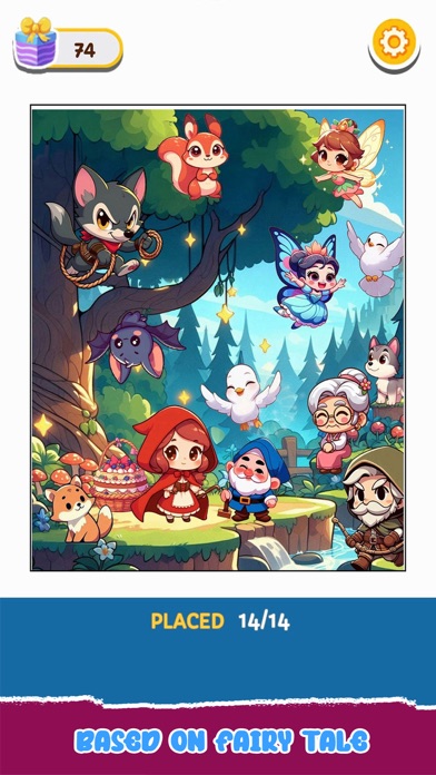 Princess Sticker Game Screenshot