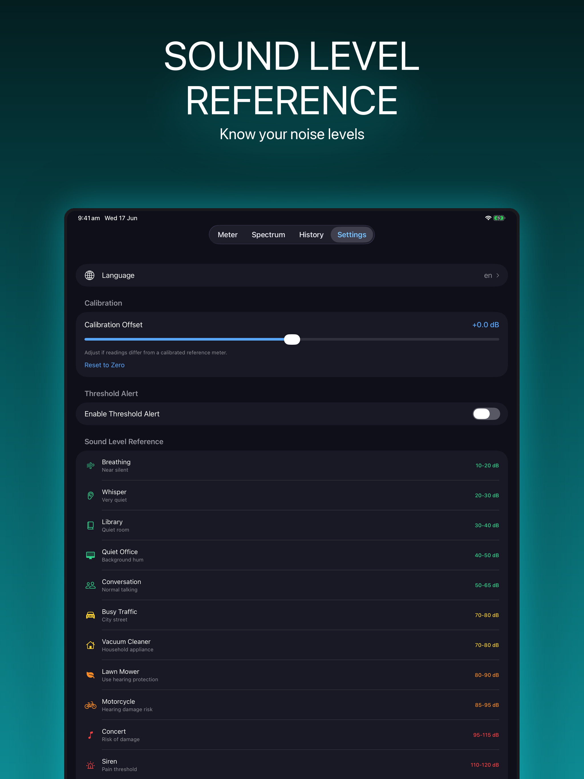 SoundMeter - dB Noise Level