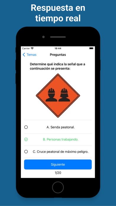Simulador examen de conducir Screenshot