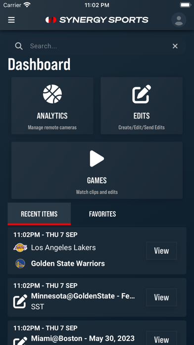 Synergy Sports Mobile Screenshot