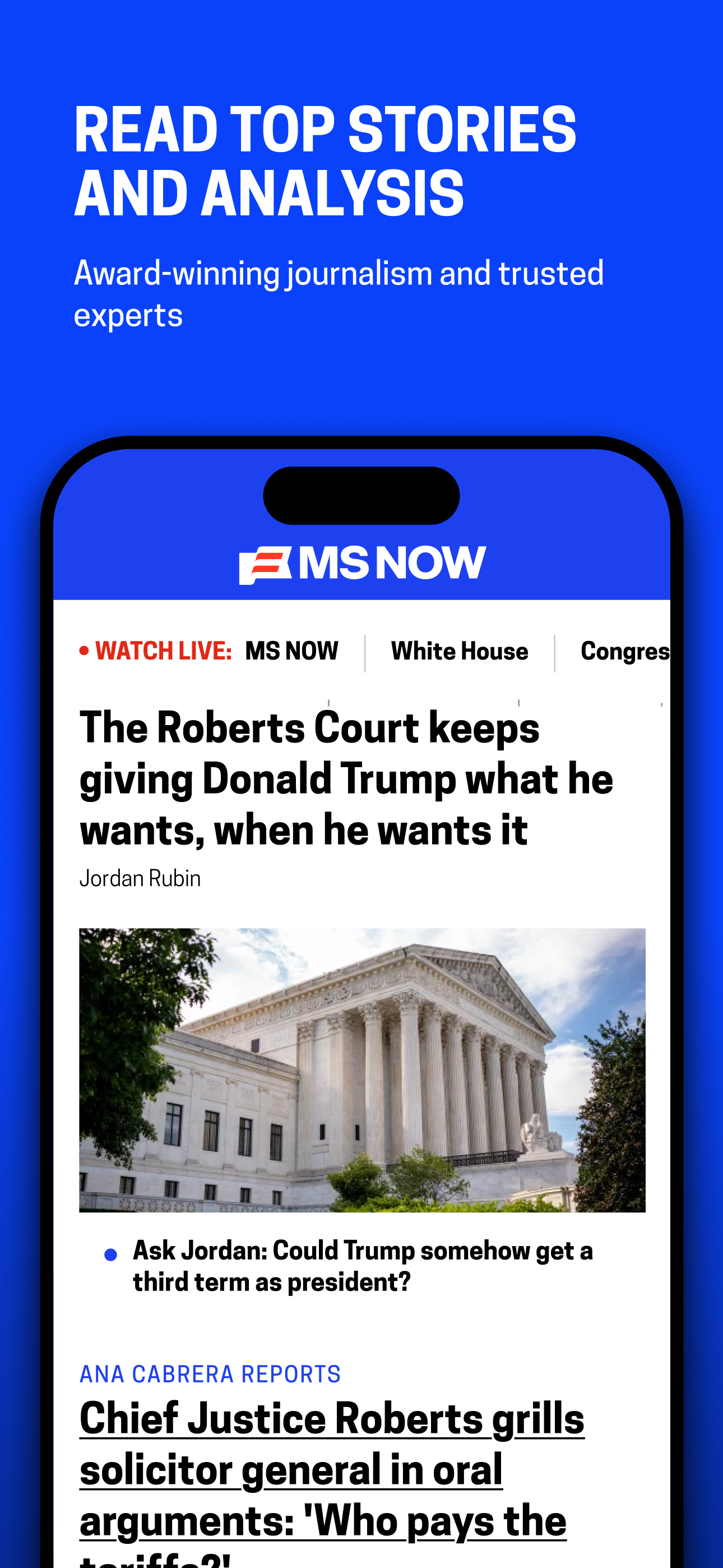 MS NOW: Watch Live News