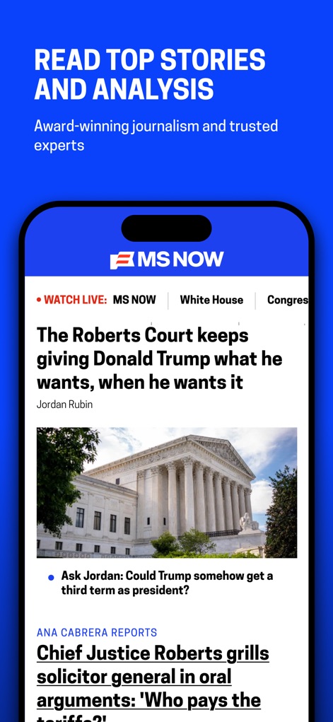 MS NOW: Watch Live News - News App | MWM