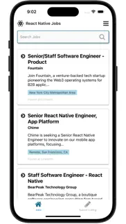 react native jobs iphone screenshot 1