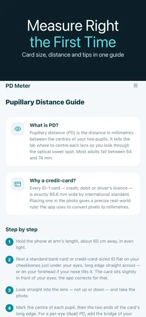 PD Meter: Pupillary Distance screenshot 3
