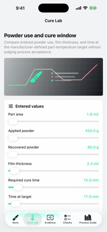 Coatdial: Powder Coat Lab screenshot