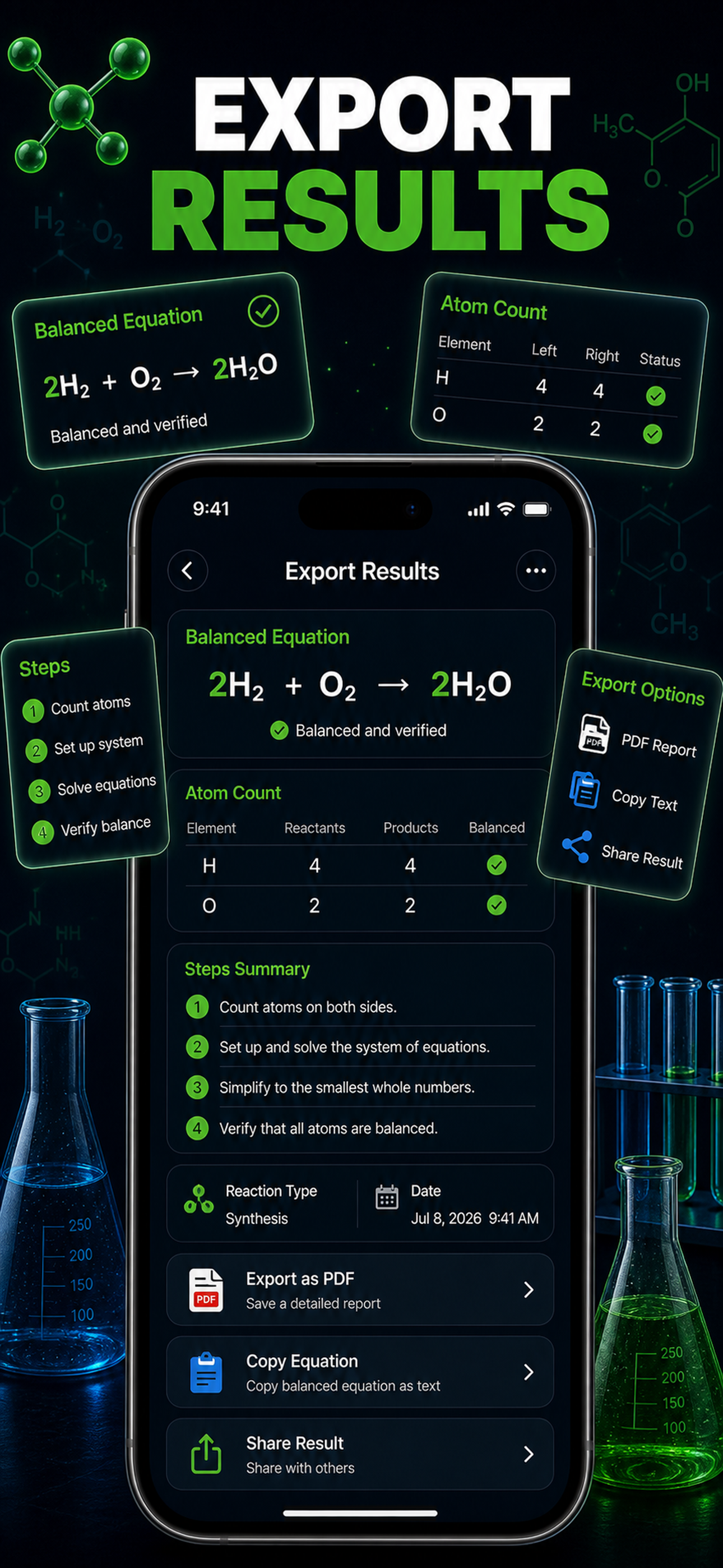 Chemistry Balancer: Molar Mass screenshot 8