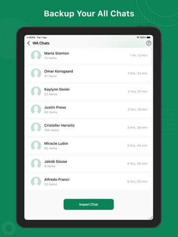 Recover Deleted Messages - RDM iPad screenshot