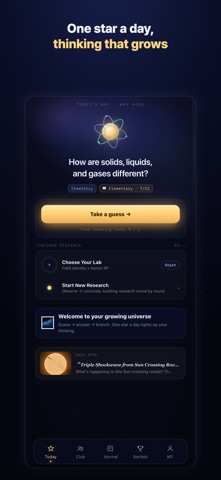 Scientist Club: STEM Quiz iPhone screenshot