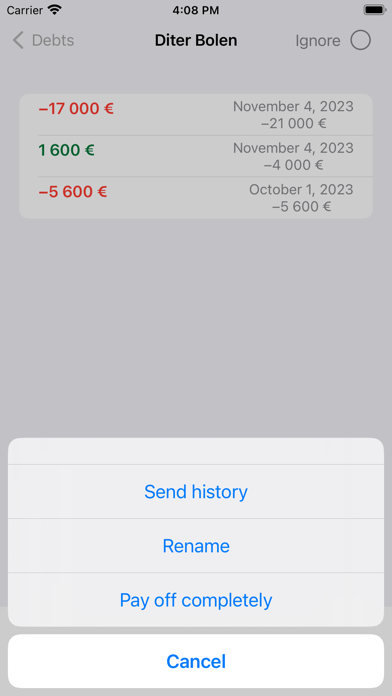 Where's Money: Debts Screenshot