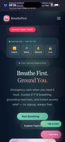 BreatheFirst: Calm & Breathe screenshot