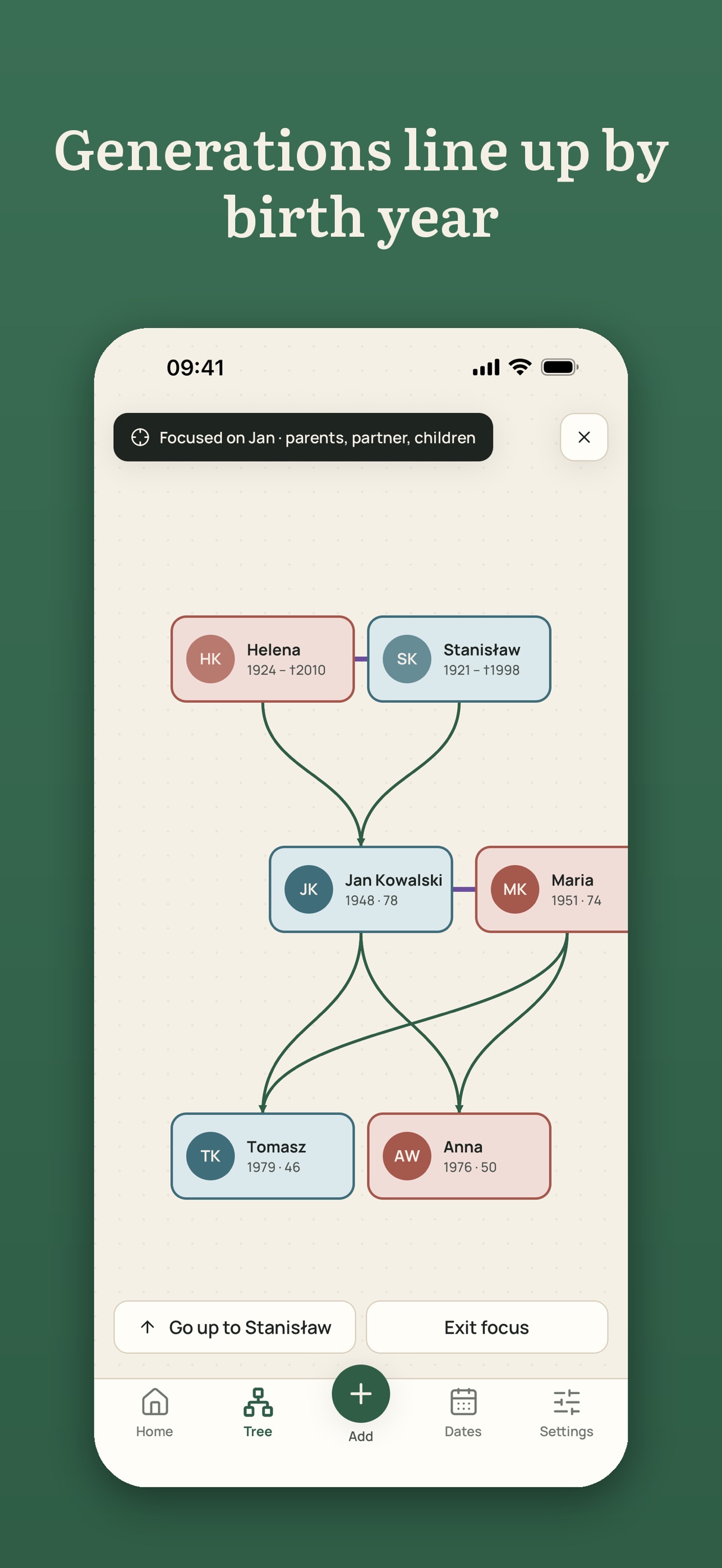 Screenshot 1 of Family Tree: Graph