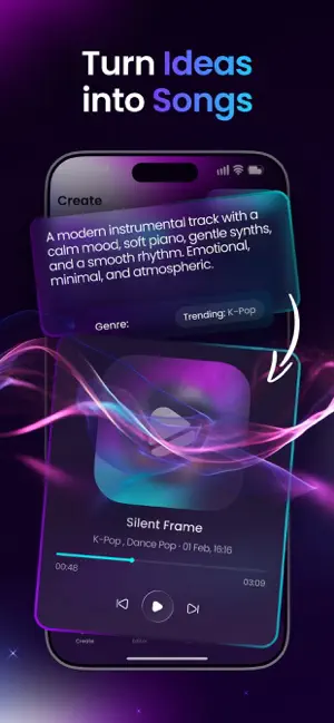 SonGo: AI Music & Lyrics Maker iPhone screenshot 3