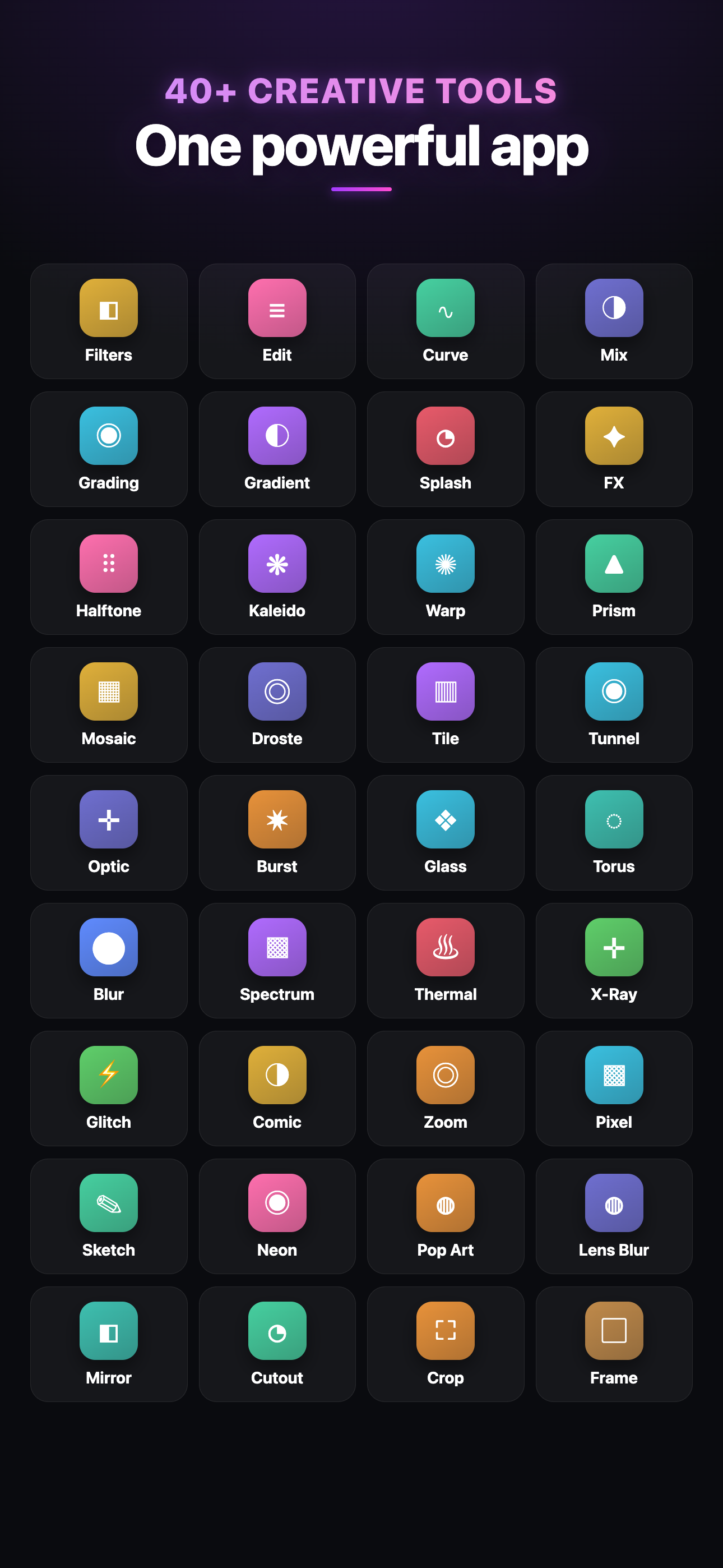 Photo Editor - PicFX: Filters