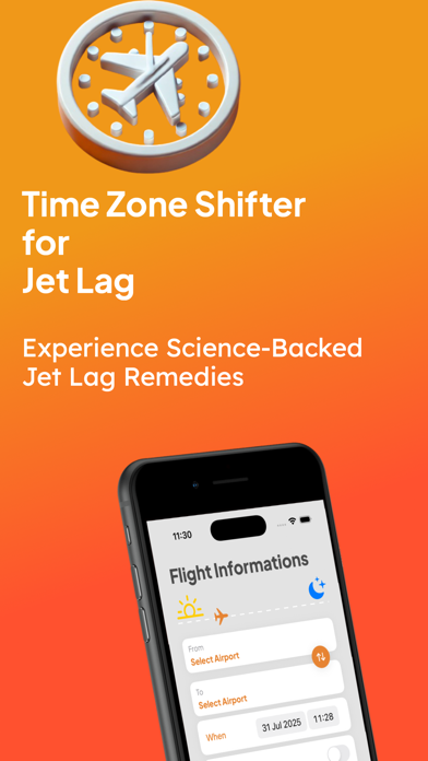 Time Zone Shifter for Jet Lag Screenshot